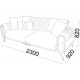 Трехместный диван-кровать Перлино (Perlino) Беллона