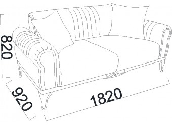 Двухместный диван-кровать Перлино (Perlino) Беллона