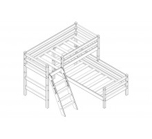 Двухъярусная детская кровать Соня Вариант-8 Двухъярусная детская кровать Соня Вариант-8
