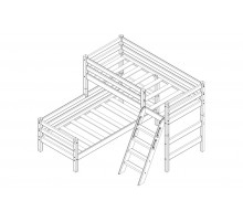 Двухъярусная детская кровать Соня Вариант-8 Двухъярусная детская кровать Соня Вариант-8