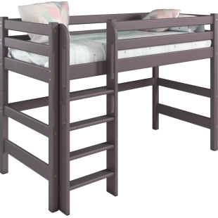 Кровать Соня Лаванда полувысокая вариант 5 с прямой лестницей