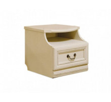 Тумба прикроватная Нинель ММ-167-03 (белая эмаль)