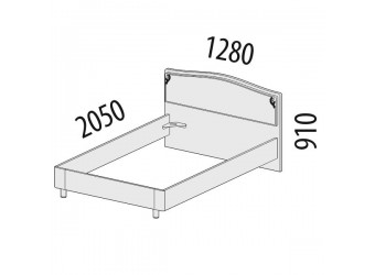 Односпальная кровать Версаль 99.03